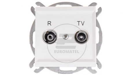 SONATA Gniazdo antenowe RTV końcowe 2,5-3dB ecru GPA-RK/m/27