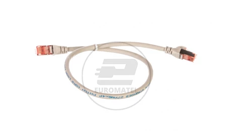 Kabel krosowy (Patch Cord) S/FTP kat.6 szary 0,5m DK-1644-005