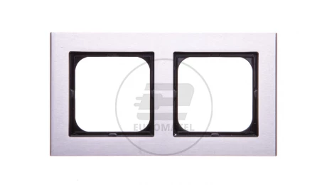 SONATA Ramka podwójna aluminium matal R-2RA/35