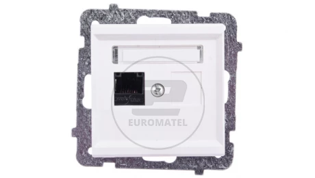 SONATA Gniazdo komputerowe pojedyncze RJ45 kat.5e ecru KRONE GPK-1R/K/m/27