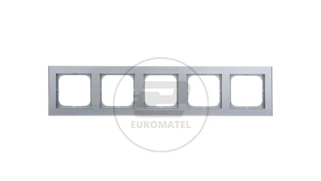 SONATA Ramka pięciokrotna srebro mat R-5R/38