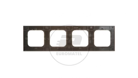 SONATA Ramka poczwórna aluminium metal R-4RA/35