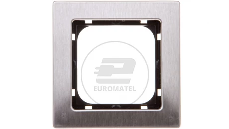 SONATA Ramka pojedyncza stal inox metal R-1RM/37