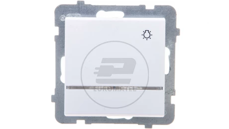 SONATA Przycisk /światło/ z podświetleniem biały ŁP-5RS/m/00