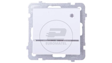 SONATA Łącznik krzyżowy z podświetleniem biały ŁP-4RS/m/00