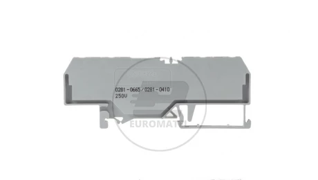 Złączka diodowa 4-przewodowa 4mm2 szara 281-665/281-410