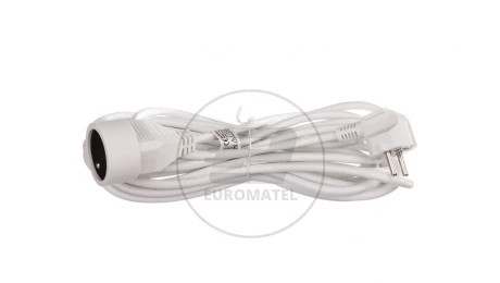 Przedłużacz 1-gniazdo z/u 7m /H05VV-F 3x1/ biały P0117