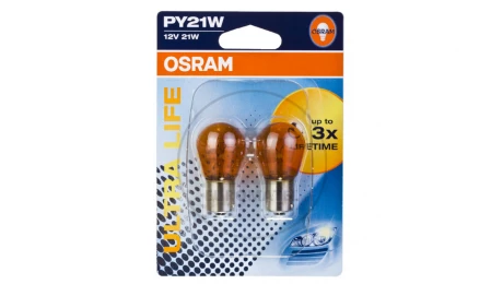 Żarówka do świateł pomocniczych PY21W 21W ULTRA LIFE 7507ULT-02B 4008321415165