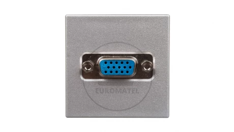 Simon Connect Gniazdo K45 video VGA /D-Sub15/ anodyzowane aluminium K100B/8