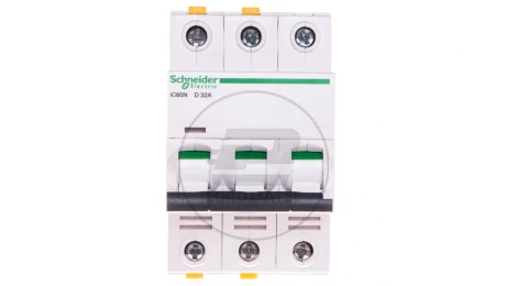 Wyłącznik nadprądowy 3P D 32A 6kA AC iC60N-D32-3 A9F05332