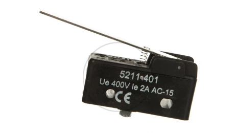 Wyłącznik krańcowy miniaturowy 1CO dźwignia płaska W0-5211-401