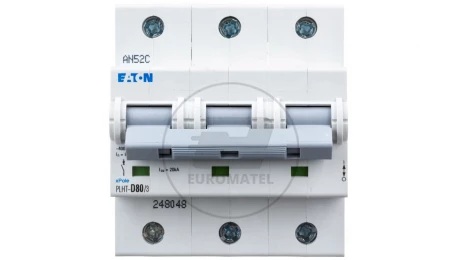 Wyłącznik nadprądowy 3P D 80A 20kA AC PLHT-D80/3 248048