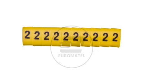 Oznacznik przewodów OZ-3/2 żółty E04ZP-01020500300 /100szt./