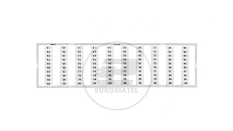 Oznaczniki WMB 2x 51-100 793-607 /5szt./