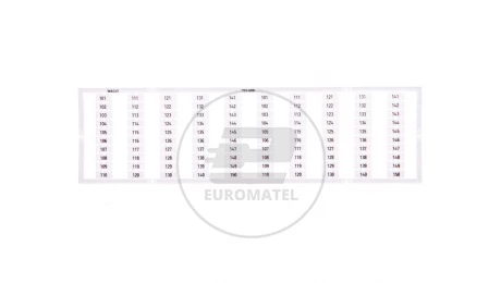 Oznaczniki WMB 2x 101-150 793-608 /5szt./