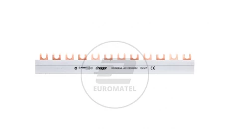 Szyna łączeniowa 2P 63A 10mm2 widełkowa 1+N (12 mod.) KDN263A