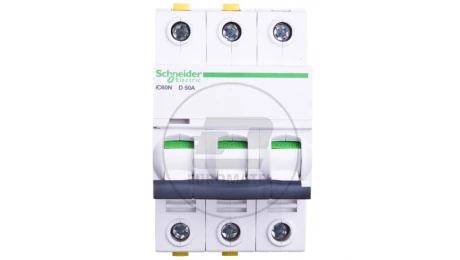 Wyłącznik nadprądowy 3P D 50A 6kA AC iC60N-D50-3 A9F05350