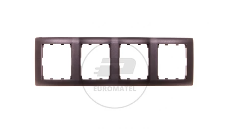 SISTENA LIFE Ramka poczwórna pionowa choco 771208