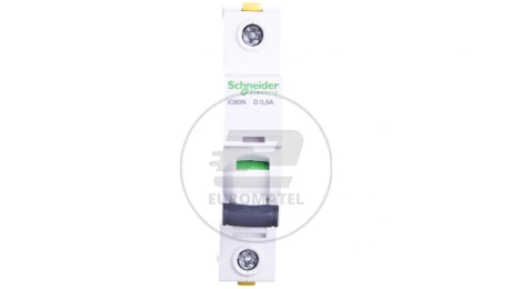 Wyłącznik nadprądowy 1P D 0,5A 6kA AC iC60N-D0,5 A9F05170