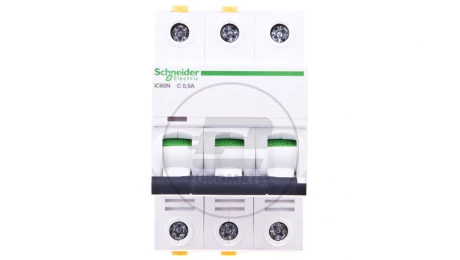 Wyłącznik nadprądowy 3P C 0,5A 6kA AC iC60N-C0,5-3 A9F04370