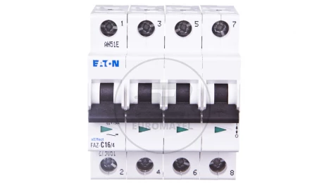 Wyłącznik nadprądowy 4P C 16A 15kA AC FAZ C16/4 279061