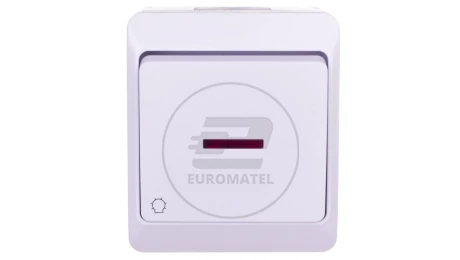 Hermes Przycisk światło biały IP44 ŁNT-1S+n 0346-02