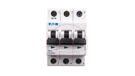 Wyłącznik nadprądowy 3P C 4A 15kA AC FAZ C4/3 278865