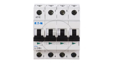 Wyłącznik nadprądowy 4P C 40A 15kA AC FAZ C40/4 279065