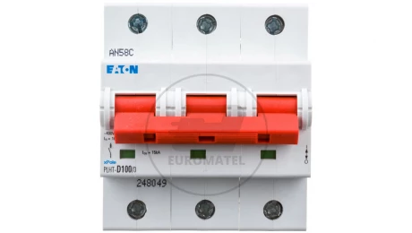 Wyłącznik nadprądowy 3P D 100A 15kA AC PLHT-D100/3 248049