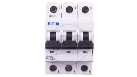 Wyłącznik nadprądowy 3P C 3A 15kA AC FAZ C3/3 278863