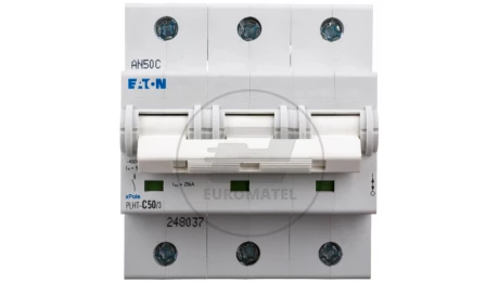 Wyłącznik nadprądowy 3P C 50A 25kA AC PLHT-C50/3 248037