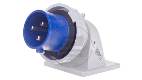 Wtyczka tablicowa kątowa 32A 3P 230V niebieska IP67 TWIST 777232-6v