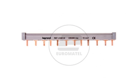 Szyna łączeniowa 4P 63A 10mm2 sztyftowa (12 mod.) BIS4-10-12 404944