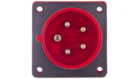 Wtyczka tablicowa 16A 5P 400V czerwona IP44 615-6f7