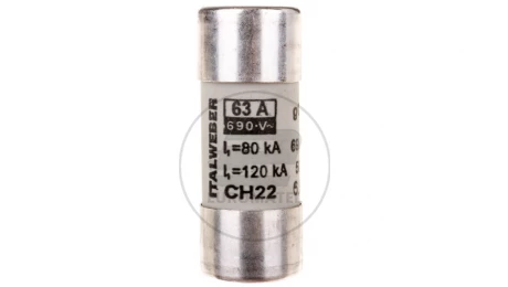 Wkładka bezpiecznikowa cylindryczna 22x58mm 63A gG 690V CH22P /z wybijakiem/ 006711012