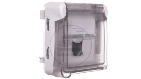 PLEXO Gniazdo białe 1XRJ45 KAT.5E UTP 069556