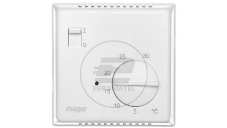 Termostat 230V 10A 5-30C IP30 biały EK051
