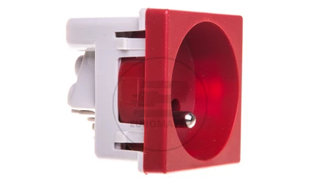 Simon Connect Gniazdo K45 pojedyncze z/u 16A IP20 czerwone K02/