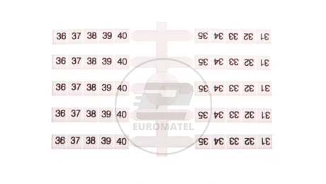 Oznacznik elastyczny do złączek szynowych EO3 /31-40/ 20x10szt. 003901758