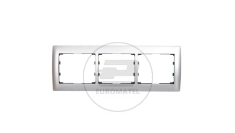 SISTENA LIFE Ramka potrójna pozioma aluminium 771953