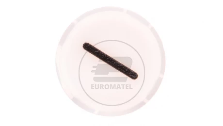 Soczewka przycisku 22mm płaska biała z symbolem ZMNIEJSZANIE (MINUS) M22-XDL-W-X5 218303