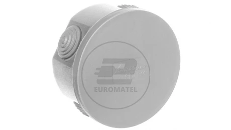 Puszka n/t hermetyczna pusta 80x40mm IP44 szara PO-80 31.2