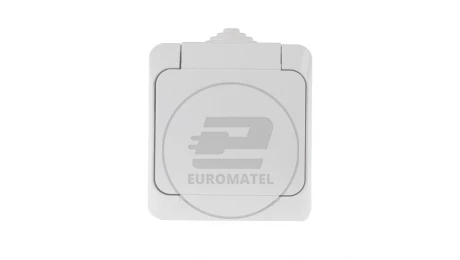 Cedar Plus Gniazdo pojedyncze biały z/u 16A IP44 WDE000540
