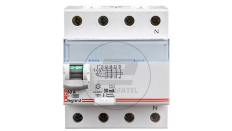 Wyłącznik różnicowoprądowy 4P 63A 0,03A typ A P304 TX3 411766