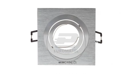 Oprawa punktowa 1x50W GX5,3 IIIkl. 12V IP20 SEIDY CT-DTL50-AL kwadrat 18281