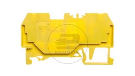 Złączka szynowa 2-przewodowa 4mm2 żółta 281-906