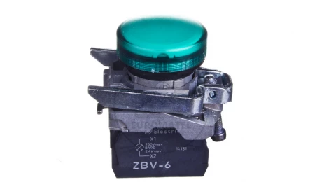 Lampka sygnalizacyjna 22mm zielona 230V AC XB4BV63