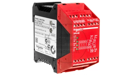 Przekaźnik bezpieczeństwa do wyłącznika awaryjnego 3Z 1R 4 tranzystorowe 24V AC/DC PREVENTA XPSAK311144