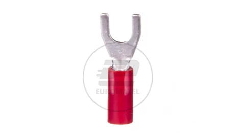 Końcówka widełkowa izolowana KWI 1/4 PCV E09KO-02030400400 /100szt./