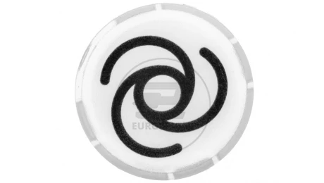 Soczewka przycisku 22mm płaska biała z symbolem AUTOMATYCZNY PRZEBIEG M22-XDL-W-X10 218308